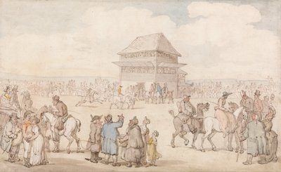 Ein überfülltes Pferderennen von Thomas Rowlandson